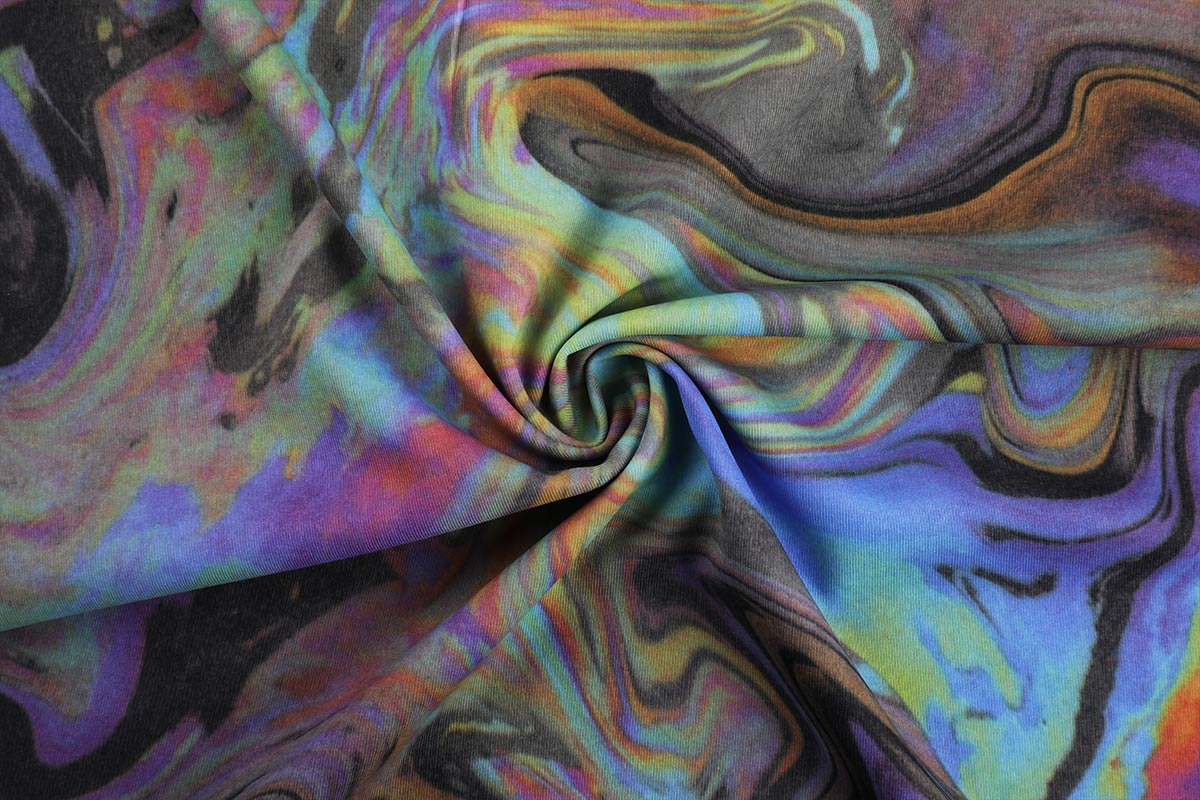 緯編滌亞光印花 90%滌綸+10%氨綸